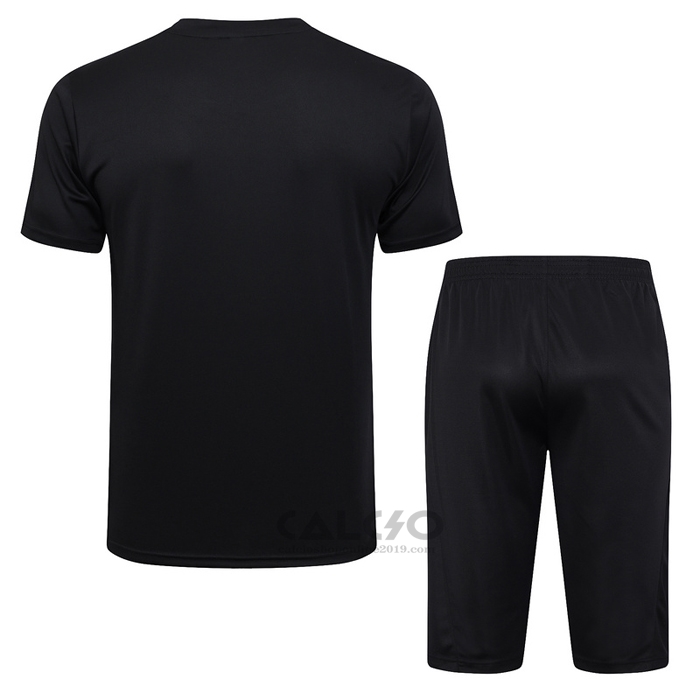 Tuta da Track Paris Saint-Germain Jordan Manica Corta 2023-2024 Nero - Pantaloncini